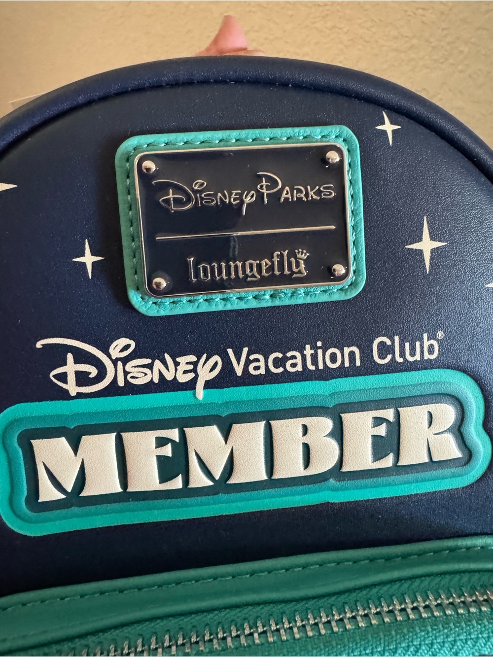 Loungefly Disney Vacation Club Member Navy and Teal Mini Backpack